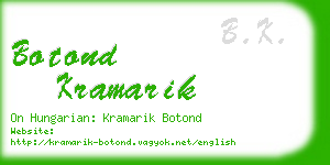 botond kramarik business card